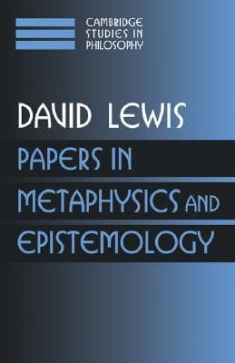 Papers in Metaphysics and Epistemology