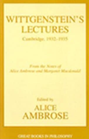 Lectures, Cambridge 1932-35