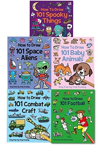 How to Draw 101 Collection 5 Books Set