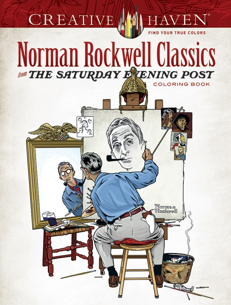 Adult Coloring Norman Rockwell Classics from The Saturday Evening Post Coloring Book
