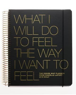 The Desire Map Planner from Danielle Laporte 2018 Daily: Charcoal & Gold