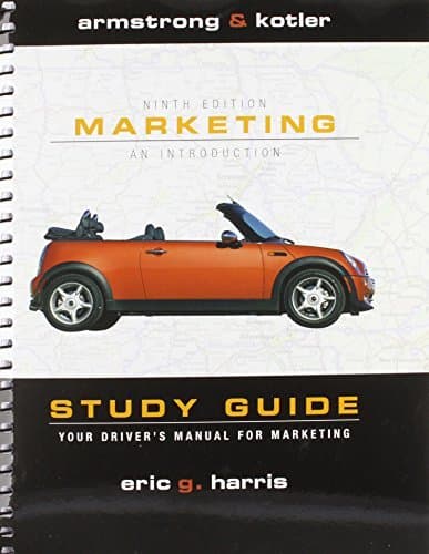 Study Guide and Flash Card Package for Marketing: An Introduction and Mymarketinglab Package