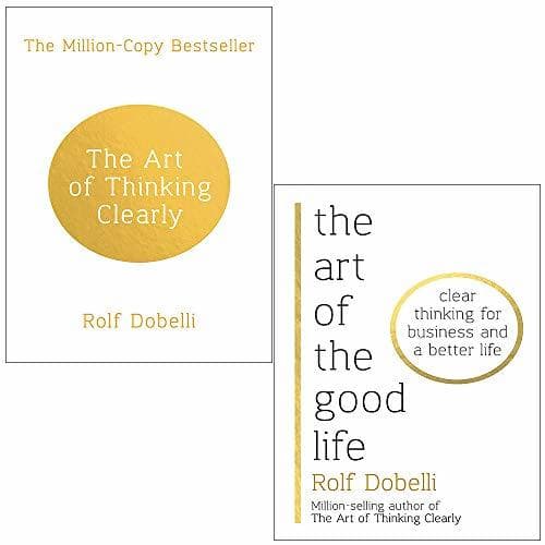 Art of thinking clearly and good life[hardcover] 2 books collection set