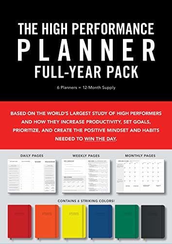 2020 High Performance Planner Full-Year Pack: 6 Planners = 12-Month Supply