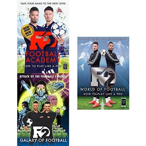 F2 football academy [flexibound], galaxy of football [hardcover] and world of football 3 books collection set