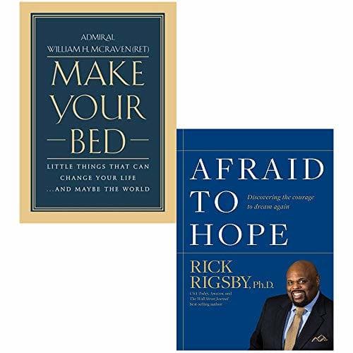 Make Your Bed [Hardcover] and Afraid to Hope 2 Books Collection Set