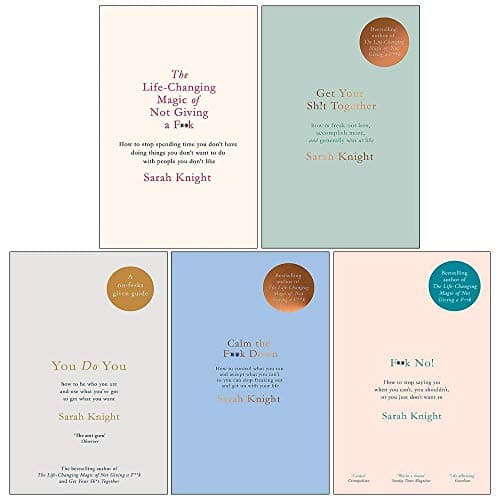 A No F*cks Given Guide Collection 5 Books Series Set By Sarah Knight