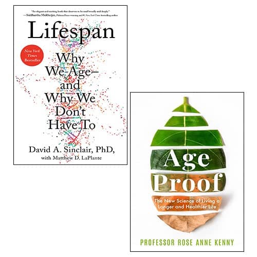 Lifespan By David A. Sinclair & Matthew D. LaPlante And Age Proof By Rose Anne Kenny 2 Books Collection Set