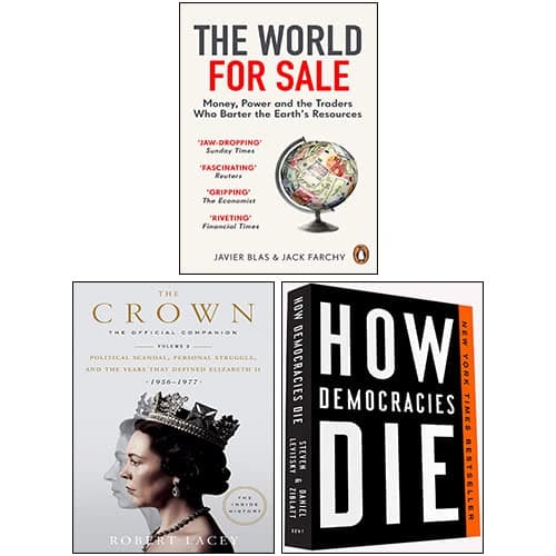 The World for Sale, How Democracies Die, The Crown [Hardcover] 3 Books Collection Set