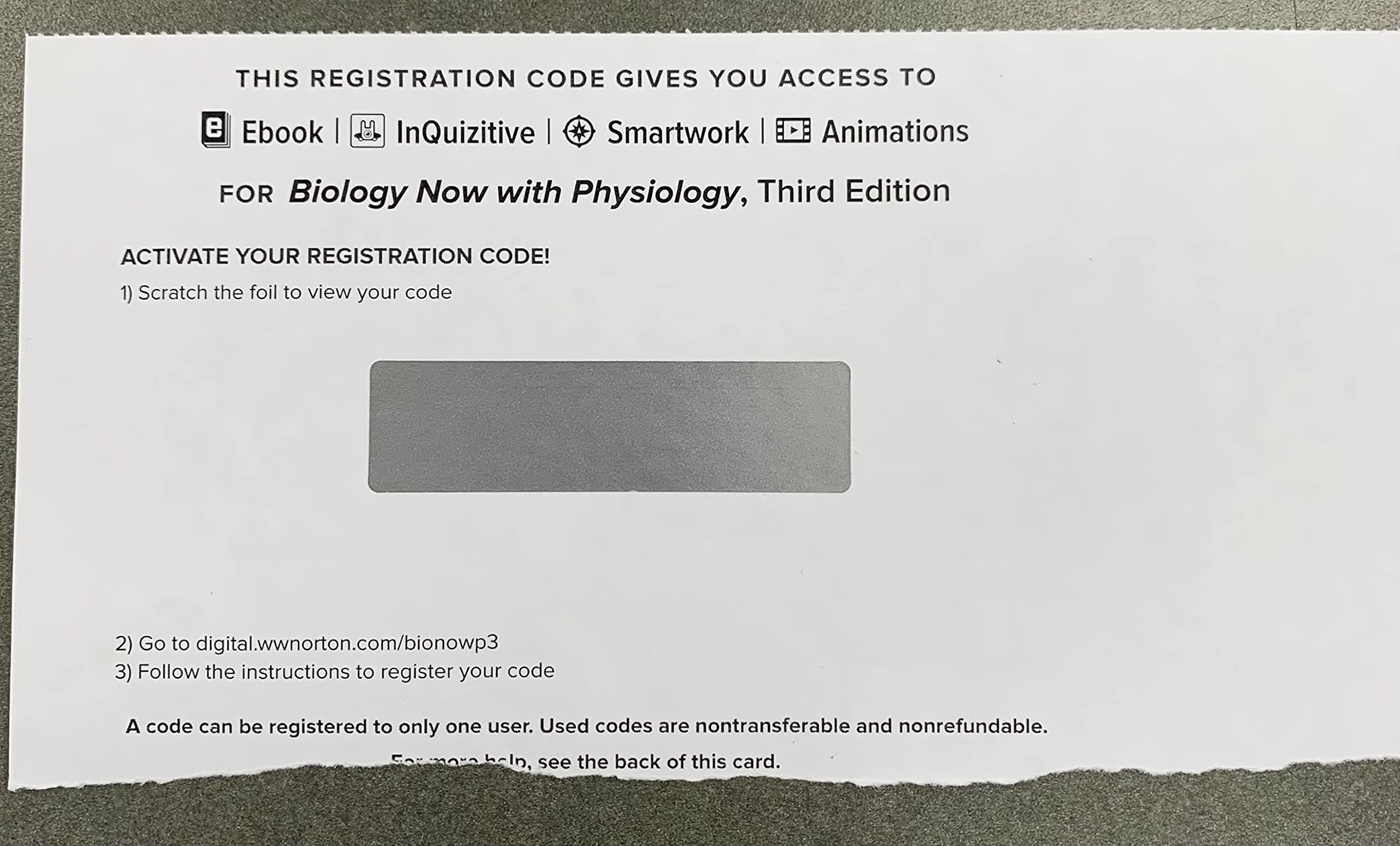 Inquisitive Access for Biology Now with Phyisiology, Third Edition