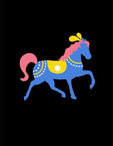 black horse notebook: For horse lovers, men women teens kids girls boys teachers and students