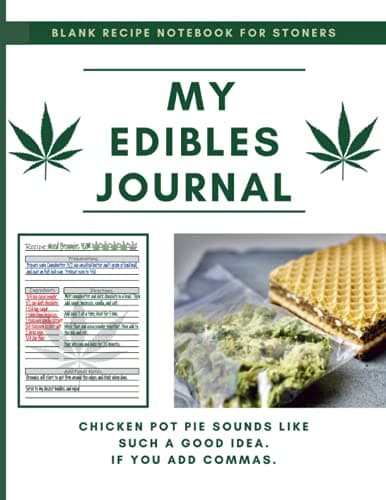 My Edibles Journal: Blank Recipe Notebook For Stoners