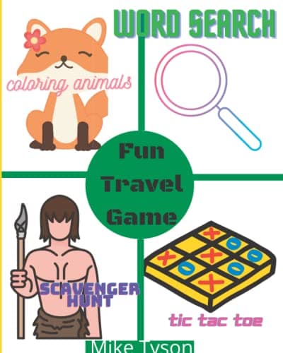 Road Trip Travel Games Activities, Delightful Easy Puzzles Book: Includes Large-Print Word Search, Forest Scavengers Hunt, Dot To Dot, Hidden Pictures ... Crossword Puzzles For Kids, Seniors And Adult