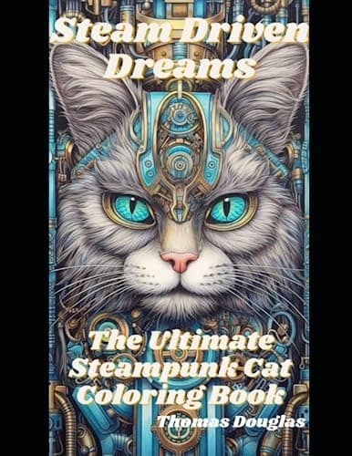 Steam Driven Dreams: The Ultimate Steampunk Cat Coloring Book