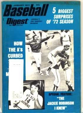 Pro Baseball Digest January 1973 MLB