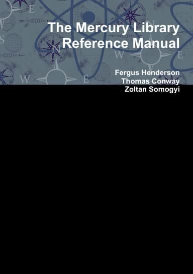 The Mercury Library Reference Manual