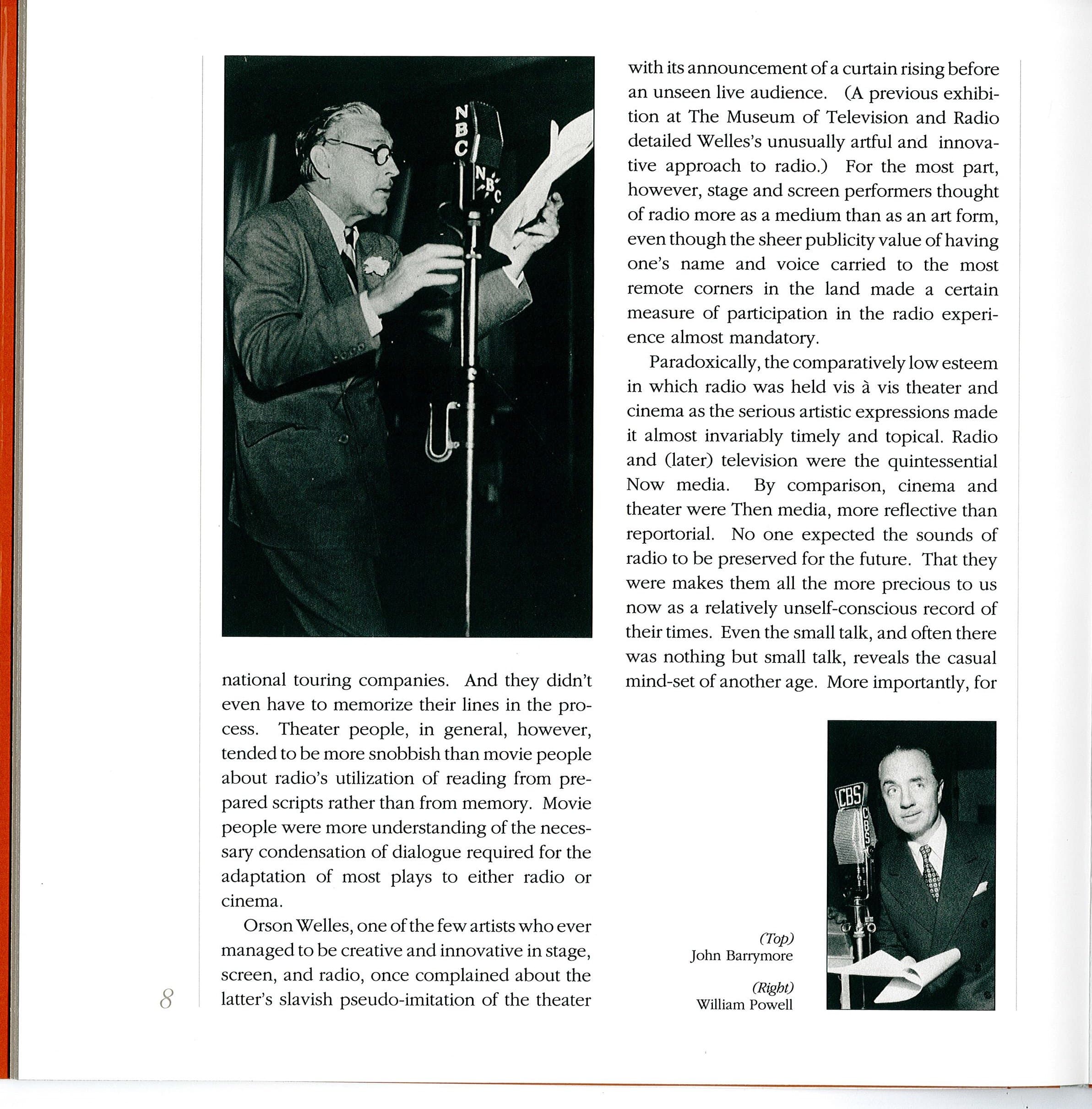 From Stage & Screen: From the Museum of Television and Radio Series; Perspectives on the Collection