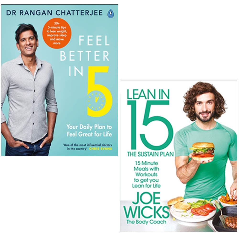 Feel Better In 5, Lean in 15 The Sustain Plan 2 Books Collection Set