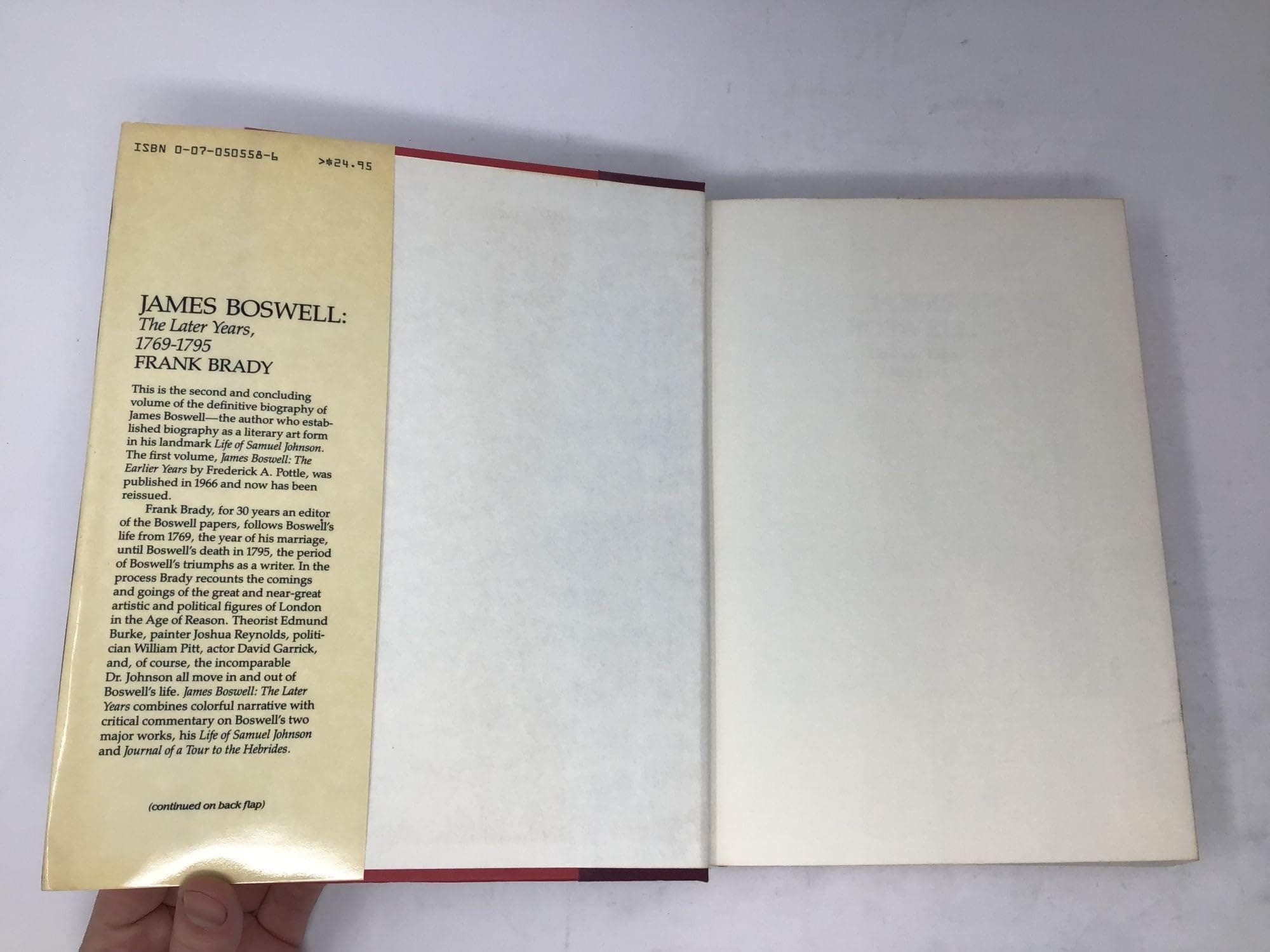 James Boswell, the later years, 1769-1795