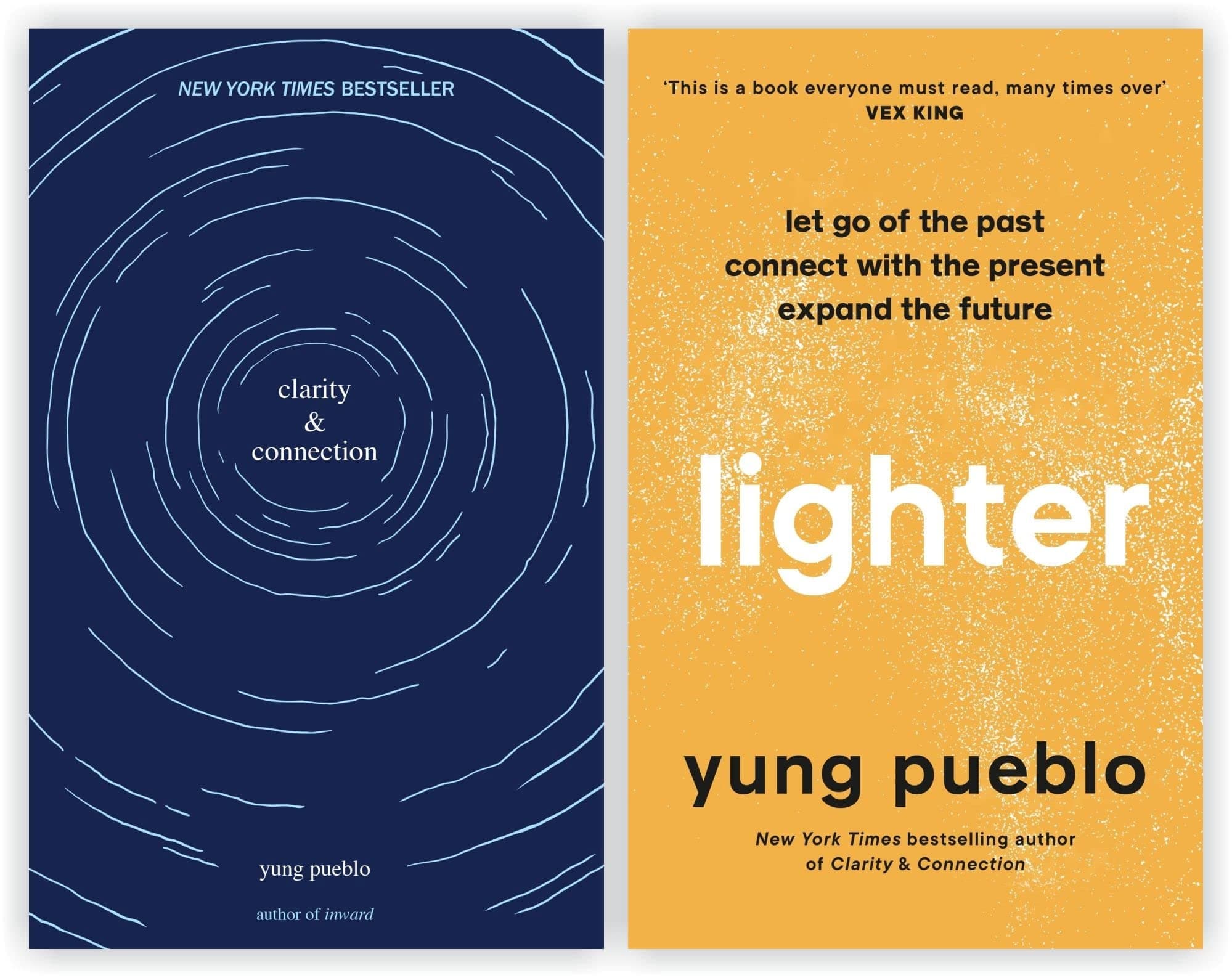 Yung Pueblo 2 Book collection set: Clarity & Connection & Lighter