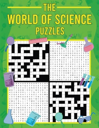 The World of Science Puzzles: Science Word Searches and Crosswords for Teens and Adults