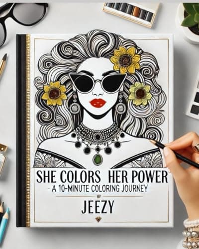 She Colors Her Power: A 10-Minute Coloring Journey