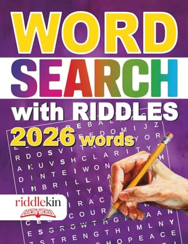 Word Search with Riddles: Soothing Large Print Word Hunt Puzzles for Adults with Quotes for Relaxation and Inspiration