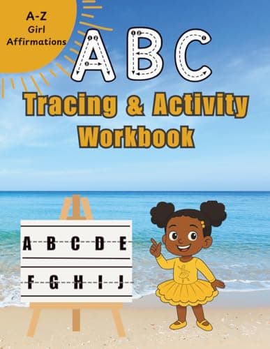 Tracing and Activity Workbook: Girl A-Z Affirmation Workbook