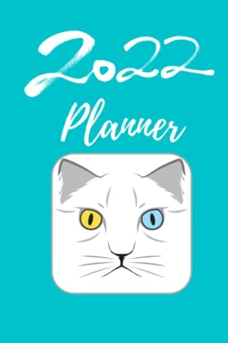 2022 planner notebook cat: awesome motivational Planner Journal Notebook gift for cat lovers the New Year 2022, Size (6*9") & 125 Pages