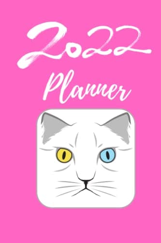 2022 planner notebook cat: awesome motivational Planner Journal Notebook gift for cat lover / for the New Year 2022, Size (6*9") & 125 Pages
